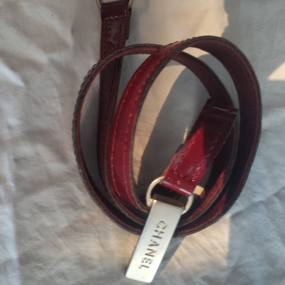 Vintage Chanel Patent Leather Wrap bracelet - Picture 3 of 3